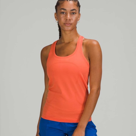 lululemon athletica Tops - Lululemon Swiftly Racerback Tank Coral Orange Womens Size 6